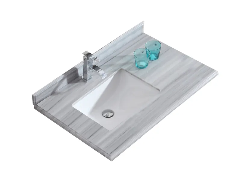Odyssey - 36 - White Stripes Countertop