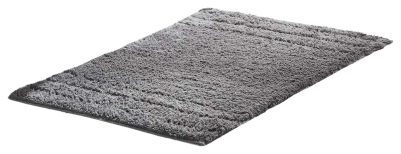 Olivia Gray Erin 3-piece Durable Non-slip Soft Cotton Bath Mat Set - Grey