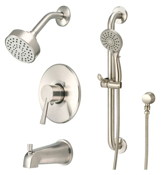 Olympia Faucets TD-2370-ADA i2 Tub and Shower Trim Package - PVD Brushed Nickel