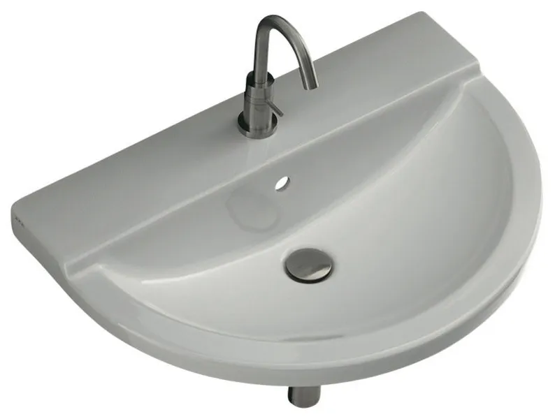 One+Evolution Wall Mounted Bathroom Sink, 23.6" L X 17.7" W