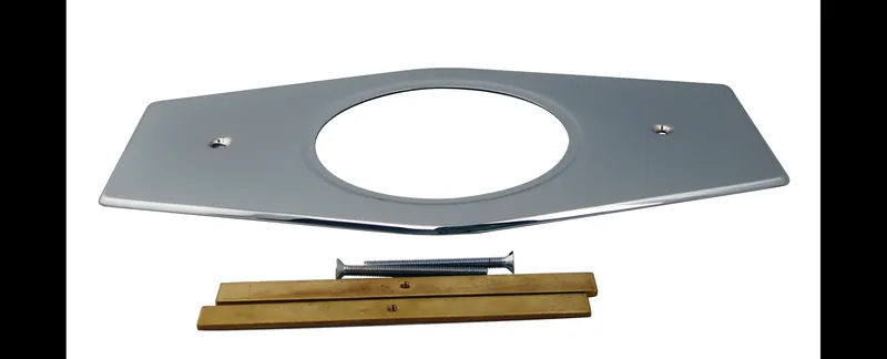One-Hole Remodel Plate For Moen And Delta In Polished Chrome