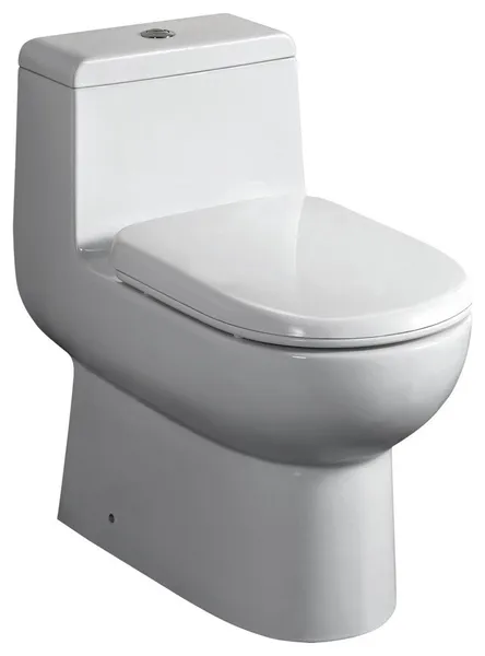 One Piece Dual Flush Eco-Friendly Toilet, 26.63"X26.63"