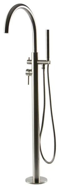 Opera Floor Mount Tub Filler, Extended Spout, Trim Kit Only, Brushed Nickel