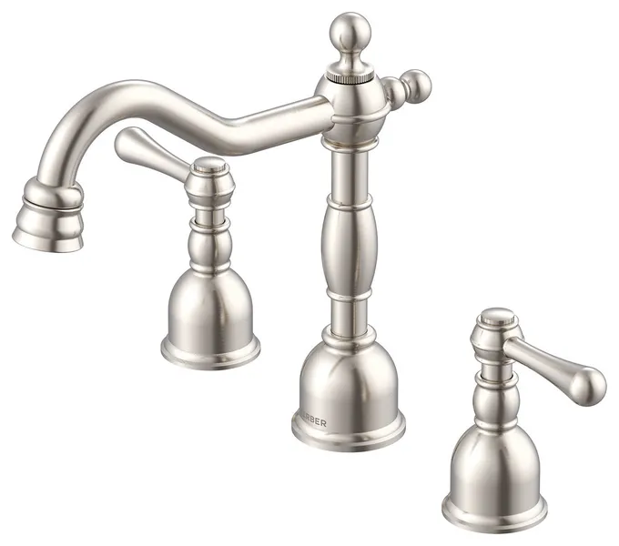 Opulence Two Handle Widespread Lavatory Faucet, Brushed Nickel
