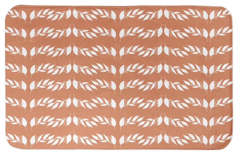 Orange Leaves 34x21 Bath Mat