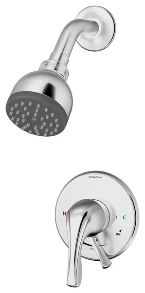 Origins Single Handle Shower Faucet Trim With Volume Control Lever, 1.5 gpm, Chr