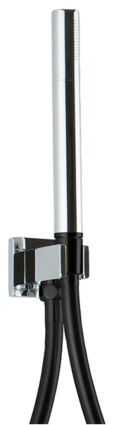 Otella Flexible Hose Shower Kit With Integrated Water Outlet, Chrome and Black