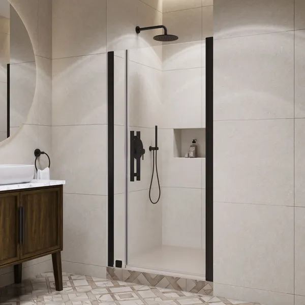 Ove Decors 15SGP-PASA39 Pasadena 72"H x 39-3/8"W Pivot Frameless - Black