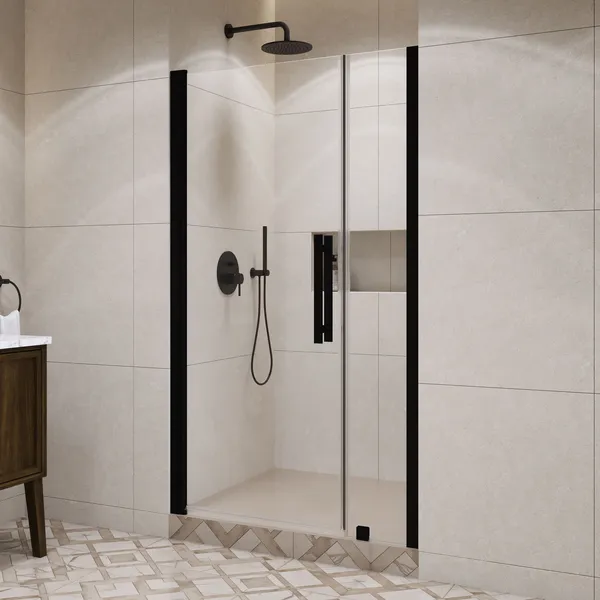 Ove Decors 15SGP-PASA43 Pasadena 72"H x 43-3/8"W Pivot Frameless - Black