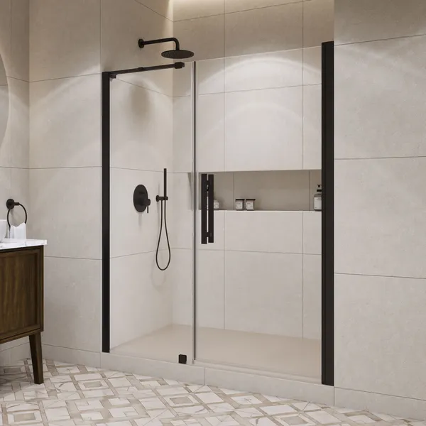 Ove Decors 15SGP-PASA59 Pasadena 72"H x 59-1/16"W Pivot Frameless - Black