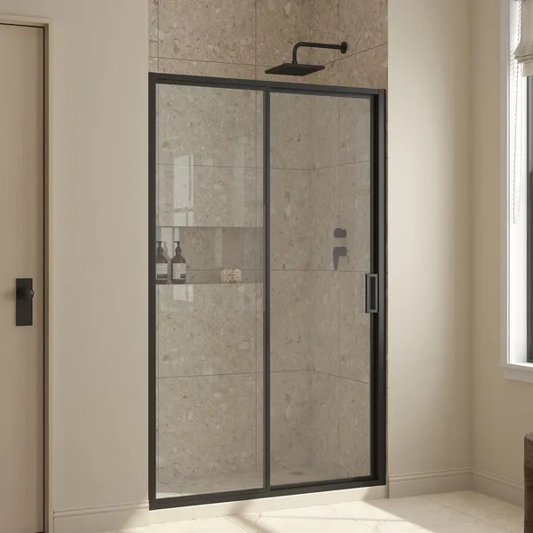 Ove Decors 15SGP-STAN48 Stanford 74"H x 48"W Sliding Framed - Black