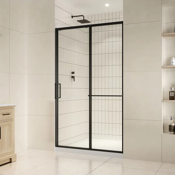 Ove Decors 15SGP-ZORA48 Zora 78-3/4"H x 48"W Sliding Framed - Black