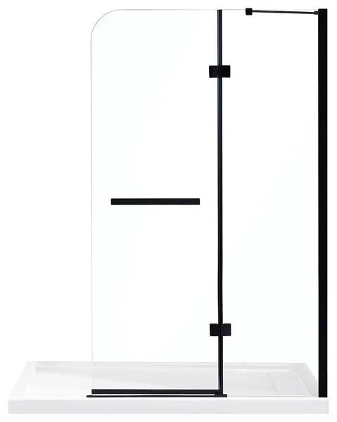 Ove Decors Annie 45" Tempered Shower Panels, Satin Nickel