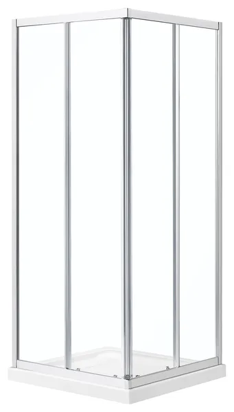 Ove Decors Marissa 34" Tempered Shower Panels, Chrome