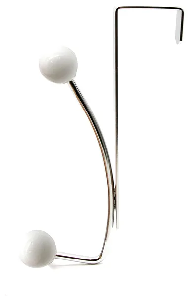 Over-the-Door 2-Hook Rack Color: White