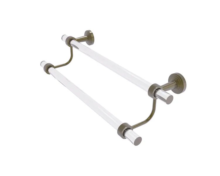 Pacific Beach 18" Double Towel Bar, Antique Brass