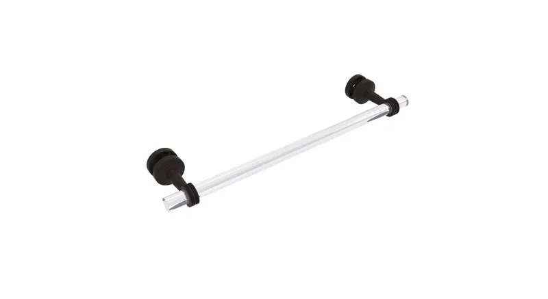 Pacific Beach 18" Shower Door Towel Bar with Dotted Accents, Oil Rubbed Bronze