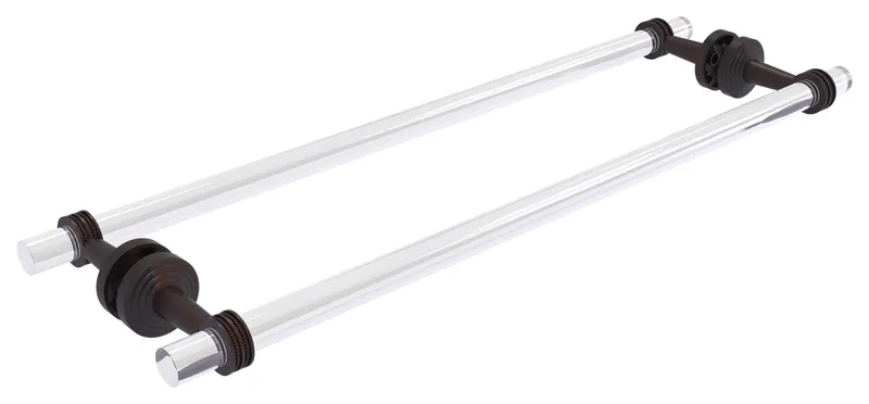 Pacific Beach 24"Back to Back Shower Door Towel Bar With Dotted Accents