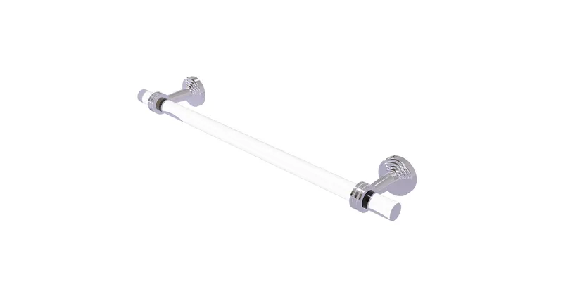 Pacific Beach 24" Towel Bar with Dotted Accents, Polished Chrome