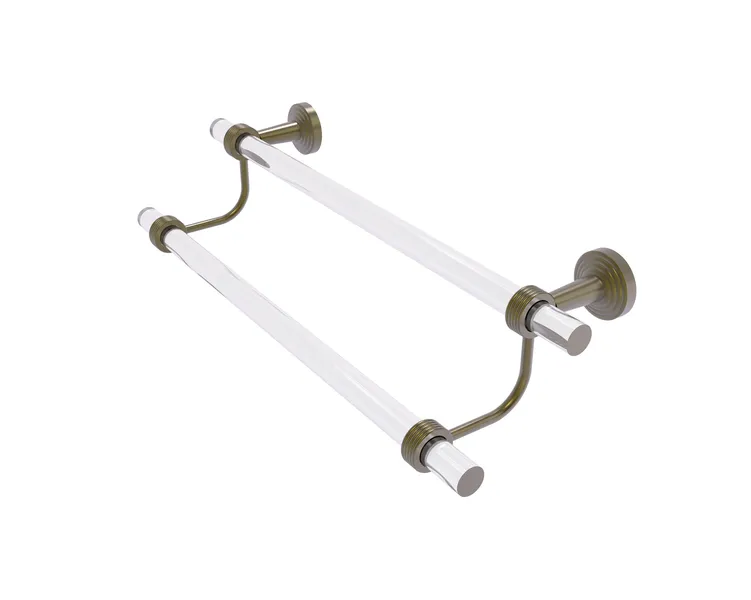 Pacific Beach Collection 18"Double Towel Bar With Groovy Accents