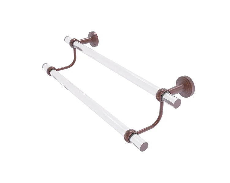 Pacific Beach Collection 18"Double Towel Bar With Twisted Accents
