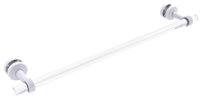 Pacific Beach Collection 24"Shower Door Towel Bar With Groovy Accents