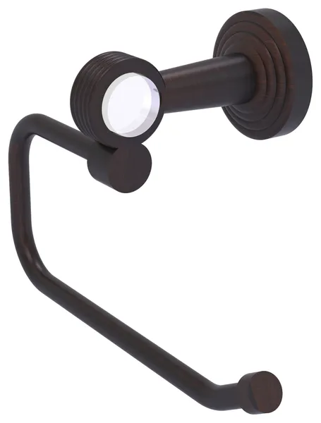 Pacific Beach Euro Style Groovy Accent Toilet Tissue Holder, Venetian Bronze