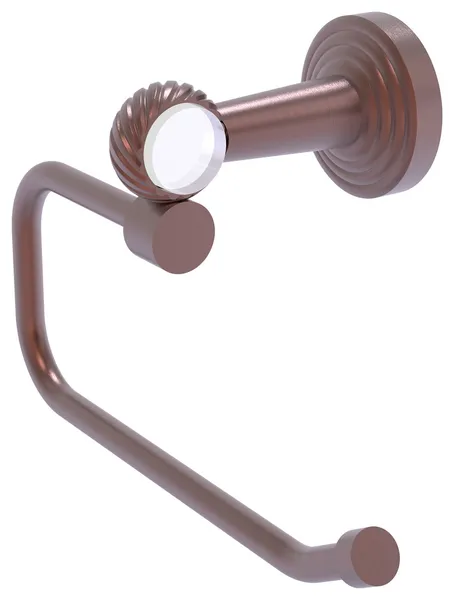 Pacific Beach Euro Style Twisted Accent Toilet Tissue Holder, Antique Copper