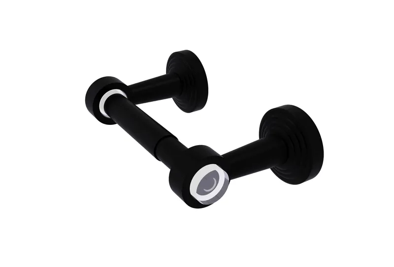 Pacific Beach Two Post Toilet Tissue Holder, Matte Black