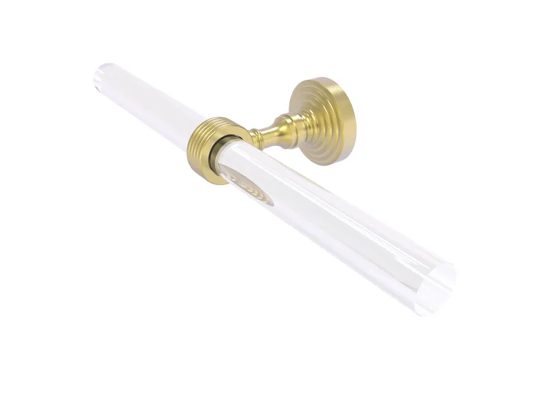 Pacific Grove 2 Arm Guest Towel Holder with Groovy Accents, Satin Brass