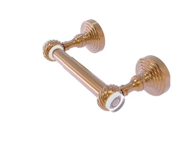 Pacific Grove 2-Post Toilet Paper Holder with Twisted Accents, Brushed Bronze