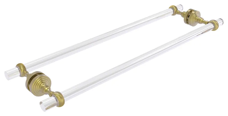 Pacific Grove 24"Back to Back Shower Door Towel Bar With Twisted Accents