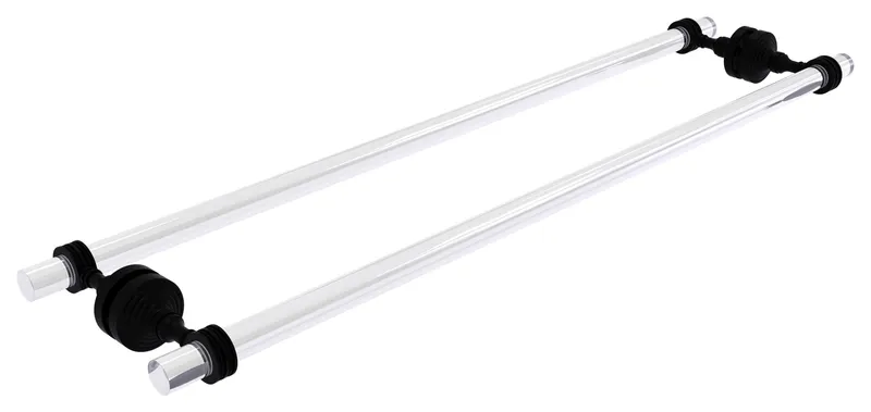 Pacific Grove 30"Back to Back Shower Door Towel Bar With Dotted Accents