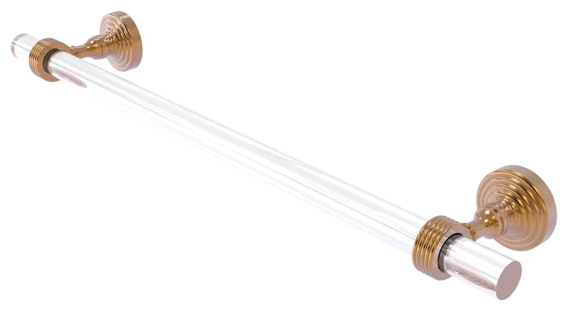 Pacific Grove 36" Towel Bar with Groovy Accents, Brushed Bronze
