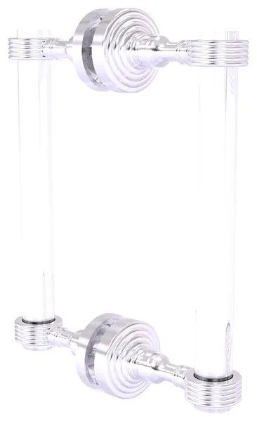 Pacific Grove 8"Back to Back Shower Door Pull With Groovy Accents
