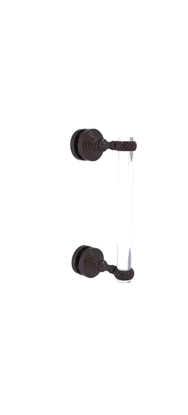 Pacific Grove 8"Single Side Shower Door Pull With Twisted Accents