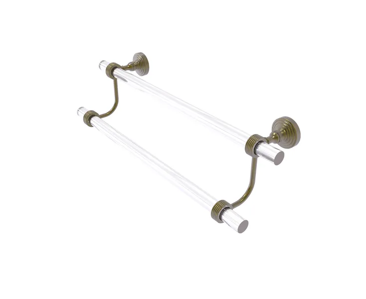 Pacific Grove Collection 18"Double Towel Bar With Groovy Accents