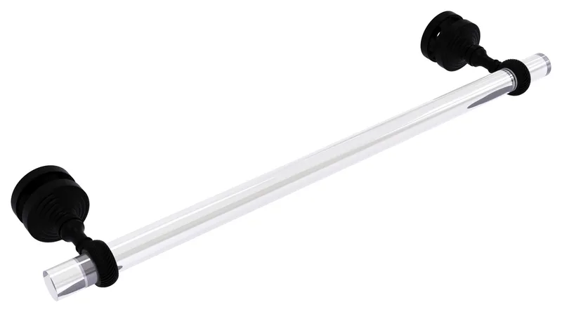 Pacific Grove Collection 18"Shower Door Towel Bar With Twisted Accents