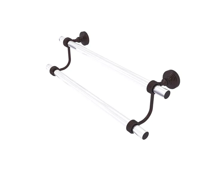 Pacific Grove Collection 30"Double Towel Bar With Groovy Accents
