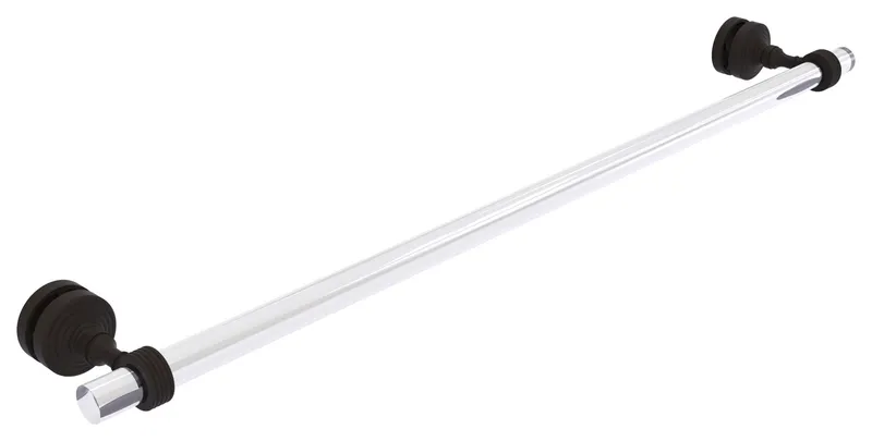Pacific Grove Collection 30"Shower Door Towel Bar With Groovy Accents