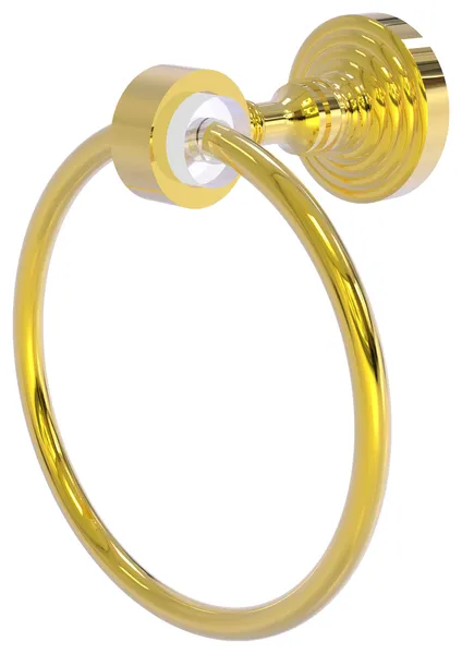 Pacific Grove Towel Ring, Polished Brass