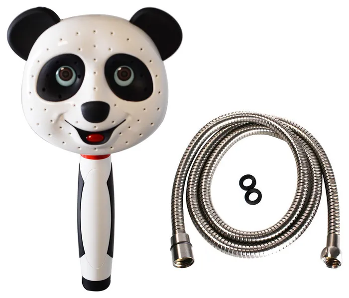 Panda Rain Hand Shower With Hose, Satin Nickel