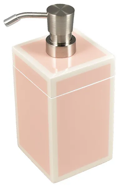 Paris Pink Lacquer Bathroom Accessories, Soap Pump