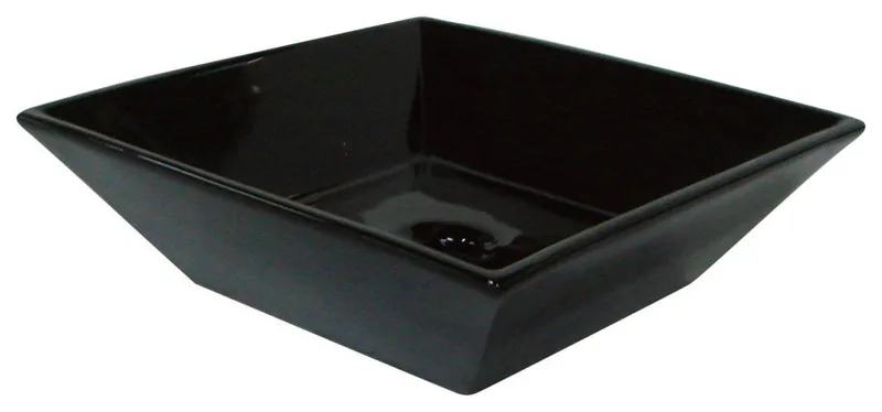 Parisan Black China Vessel Bathroom Sink without Overflow Hole
