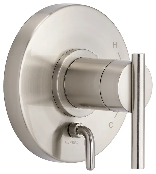 Parma Pressure Balance Trim Kit Valve Only w/ Diverter on Valve Brushed Nickel