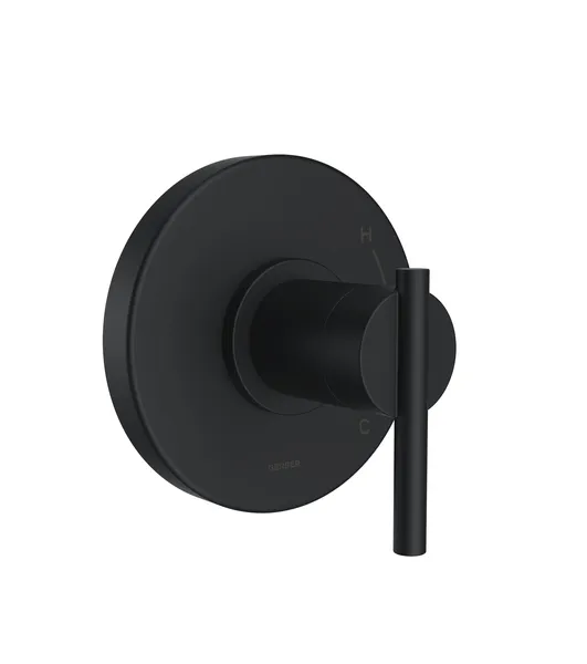 Parma Single Handle Pressure Balance Trim Kit for Valve Only Satin Black