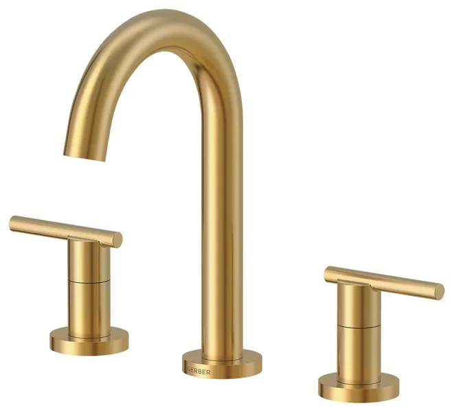 Parma Two Handle Widespread Lavatory Faucet Chrome, Brushed Bronze