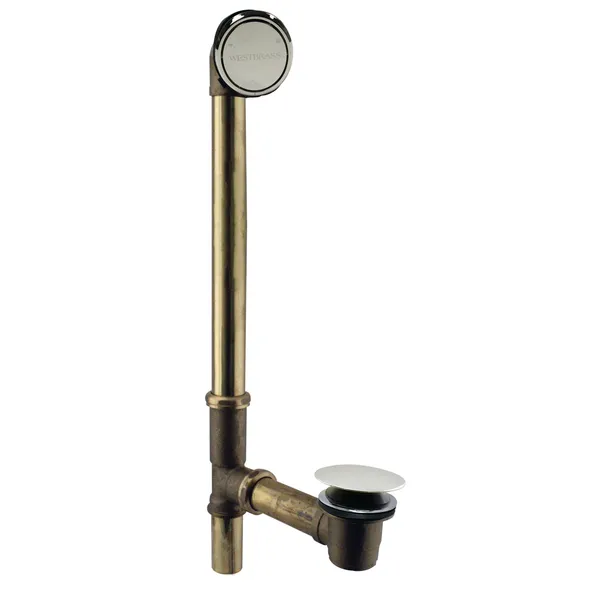 Patented Deep Soak Closing Overflow, ADA Approved Tip-Toe Drain, Polished Nickel