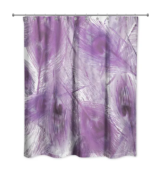 Peacock Feathers 4 71x74 Shower Curtain