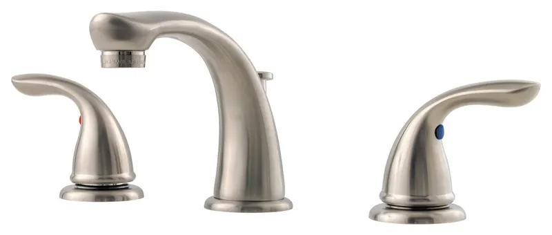 Pfirst Series 2-Handle 8" Widespread Bathroom Faucet, Brushed Nickel